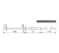 Greisinger 480619 GF 1T-T3-AA-BNC Sonda ad immersione -70 fino a +250 °C Sensor