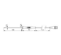 Greisinger gf 1t sonda a penetrazione 70 fino 250 c sensore tipo pt1000