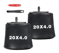 GRELiving 2 tubi flessibili per bicicletta, 20 x 4,0 pollici, spessore 20 pollici, AV35 mm, tubo interno per bicicletta elettrica, tubo interno