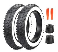 GRELiving 20 x 4,0 pollici, 20 x 4,0 pollici, rivestimento per bicicletta (2 x pneumatici+2 x tubi + 2 x leve per pneumatici), 20 x 4,0 pollici)