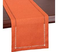Grelucgo Piccolo runner da tavola o sciarpa da comò arancione per le vacanze del Ringraziamento (35,6 x 91,4 cm)
