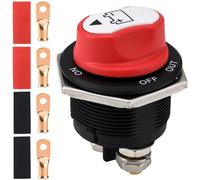 Greluma 1 PC Interruttore staccabatteria per auto da 200 A,interruttore isolatore principale per batteria da 12V-24V,interruttori ON-OFF per batteria per barche marine,caravan,veicoli,moto,autobus