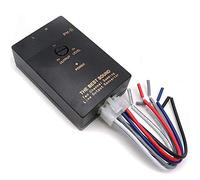 Greluma 1 Pezzi Car RCA Audio Convertitore di Uscita di Linea da Alto a Basso a 2 Canali con Livello Subwoofer Regolabile per Amplificatore per Auto