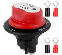 Greluma 1 pezzo Interruttore staccabatteria per auto 50A, interruttore isolatore principale taglia batteria 12V-24V, interruttori ON-OFF per batteria per barche caravan, auto, moto, yacht, autobus
