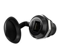 Greluma 1 pezzo montaggio del pannello RJ45 CAT5/5E/6 8P8C accoppiatore, ethernet LAN RJ45 adattatore da femmina a femmina accoppiatore con cappuccio di polvere impermeabile