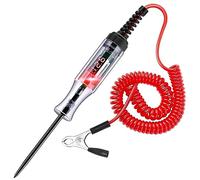 Greluma 1 pezzo Tester per circuiti automobilistici 3-48 V con voltmetro,luce di prova per display retroilluminato a LED per impieghi gravosi,tester di tensione CC bidirezionale