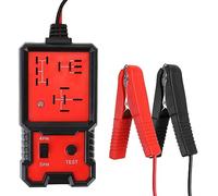 Greluma 1 pezzo tester relè auto,controllore relè elettronico 12V,tester batteria auto con clip per riparazione automatica,strumento diagnostico relè auto
