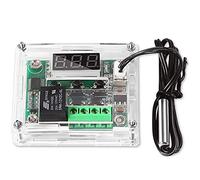 Greluma 1 Pz Modulo regolatore di temperatura 12V con custodia,Modulo Termostato Digitale con Display XH W1209 con Sonda NTC Impermeabile Modulo