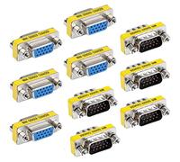 Greluma 10 Pz 15 Pin VGA SVGA Accoppiatore HD15 Maschio a Maschio/Femmina a Femmina Mini Gender Changer Cavo VGA Connettore Adattatore Accoppiatore