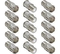 Greluma 15 Pcs connettore maschio a femmina tipo F, adattatore di connessione rapida F per TV, antenna, cavo coassiale, ricevitore satellitare per camper
