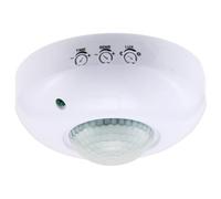 Greluma 1PC Sensore di presenza per montaggio a soffitto,interruttore sensore di movimento PIR 220-240 V,interruttore luce rilevatore di movimento ad alta sensibilità,raggio di rilevamento 6 m a 360°