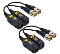 Greluma 2 paia trasmettitore ricetrasmettitore video balun BNC HD passivo 8MP/4K tramite cavo RJ45 UTP Connettori cavo AHD/TVI/CVI/CVBS per telecamere di sicurezza CCTV 720P/960P/1080P/3/4/5/8MP
