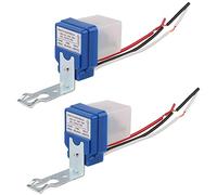 Greluma 2 Pcs AC 220V 10A Automatico Auto On Off Interruttore della luce della fotocellula Interruttore del sensore della luce dell'interruttore della fotocellula