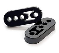 Greluma 2 Pcs Gancio di scarico universale a 4 fori, diametro del foro 12 mm (0,47"), supporto per marmitta isolante per auto, supporto per staffa marmitta, gomma ad alta densità