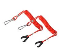 Greluma 2 Pz Cordino con chiave per interruttore di spegnimento del motore della barca,cavo di arresto di emergenza del motore per l'arresto di emergenza del motore,cruciale del motore fuoribordo