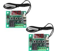 Greluma 2 Pz Modulo regolatore di temperatura 12V, display modulo termostato digitale con sonda NTC impermeabile -50~110 ℃, interruttore modulo di controllo temperatura temperatura elettronico