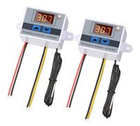 Greluma 2 PZ XH-W3001 Interruttore termostato DC12V 10A 120W,regolatore di temperatura LED digitale con sonda,termostato elettronico programmabile per riscaldamento e raffreddamento da -50 ℃ a 110 ℃
