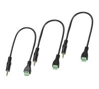 Greluma 3 Pz Cavo adattatore convertitore senza saldatura da 30 cm con connettore TS mono maschio da 3,5 mm (1/8") a terminale a vite a 2 pin