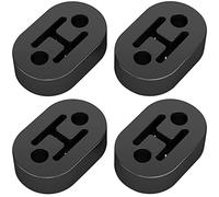 Greluma 4 Pcs Gancio di scarico universale a 2 fori, diametro del foro 12 mm (0,47"), supporto per marmitta isolante di scarico per auto, supporto per staffa marmitta, gomma ad alta densità