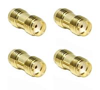 Greluma 4 Pezzi SMA Femmina a SMA Femmina Connettore Adattatore Coassiale RF per Antenna, Radio, WiFi, HT