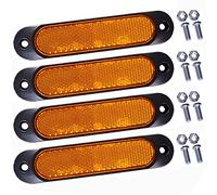 Greluma 4 Pz Ambra/Rosso 27 LED Indicatori di direzione laterali super luminosi Lampada/Luci di ingombro laterali posteriori/Luci di ingombro/Luce di coda per auto,autobus,camion,rimorchio,barca