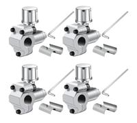 Greluma 4 Pz Kit valvola perforante Valvola Rubinetto Frigorifero BPV-31 Compatibile con Tubo Flessibile con Diametro Esterno da 1/4", 5/16", 3/8" per condizionatori d'Aria HVAC