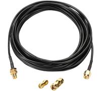 Greluma 5m cavo coassiale SMA maschio a SMA femmina Bulkhead RG174 + Kit adattatore coassiale RF da 2 pezzi per attrezzatura SDR Antenna Ham Radio, Antenna 3G 4G LTE, ADS-B, GPS