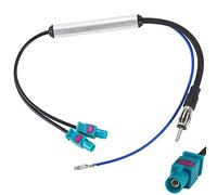 Greluma Adattatore per antenna autoradio, doppio adattatore antenna compatibile con Fakra Z a DIN per ricevitore autoradio/unità principale GPS