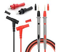 Greluma Multimetro Kit cavi di prova Spina a banana con pinzette a coccodrillo Sonde affilate di precisione Sonde di prova elettriche digitali 1000V 20A