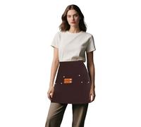 Grembiule a Metà Vita, Grembiule Corto Impermeabile da Lavoro per Cameriere di Sala, Vita per Uomo Donna (Marrone 2)