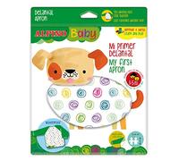 Grembiule alpino per bebè | Il mio primo grembiule | Grembiule per bambini impermeabile/Bavaglino a maniche lunghe per dipingere