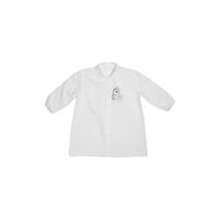 Grembiule Asilo Bambina Bianco da 2 a 7 Anni Grembiule Scuola Bimba con Fantasia in Ricamo