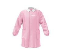 Grembiule Asilo Bambina Personalizzato con Nome, Rosa, Quadretti, 6 Anni
