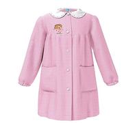 Grembiule Asilo Bambina Siggi 33gr3720 Coniglio Bottoni, Bianco Rosa, 4