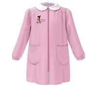 Grembiule Asilo Bambina Siggi 33gr3727 Monopattino Positive Energy Zip, Bianco Rosa, 3