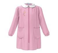 Grembiule Asilo Bambina SIGGI 33GR4031 Cuori Colorati Zip, Bianco Rosa 6