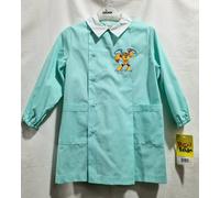 Grembiule Asilo Bambino 4 anni 104 cm tg.55 Verde Tinta Unita Robot Eroe 35GR107