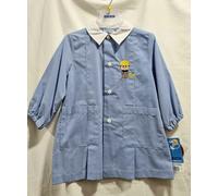 Grembiule Asilo Bambino Siggi 2 anni 92 cm tg.45 Azzurro Quadretti Cantiere 33GR
