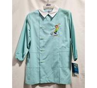 Grembiule Asilo Bambino Siggi 4 anni 104 cm tg.55 Verde Tinta Unita Calcio 35GR0