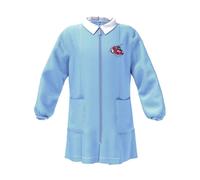 Grembiule asilo con zip da bambino Siggi celeste