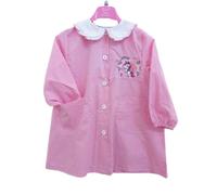 Grembiule asilo da bambina di Andy&Gio' 90210 Quadretti Bianco/Rosa