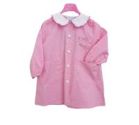 Grembiule asilo da bambina di Andy&Gio' 90223 Quadretti Bianco/Rosa