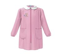 Grembiule asilo da bambina Siggi rosa con zip
