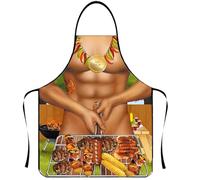 Grembiule barbecue uomo, Grembiule sexy da cucina BBQ divertente originale grembiule da cucina grembiule con motivo grembiule da cucina, grembiule da barbecue per uomini o amici