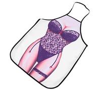 Grembiule Barbecue Uomo, Grembiuli Divertenti di Cottura 3D Grembiule Sexy Divertente Creativi Grembiule da Cucina per Gli Uomini Fidanzato (19 x 9 x 2cm-Donne di Pizzo