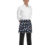 Grembiule Barman Puppies Blu in Cotone - Egochef - Cameriere