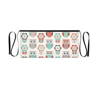 Grembiule beige con tre tasche per giardinaggio e servizio, grazioso gufo beige, taglia unica, Bel gufo beige, taglia unica