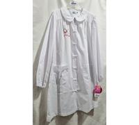 Grembiule Bianco Siggi Scuola Elementare Bambina 12 Anni 152 cm tg.95 Musica