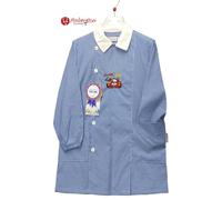 Grembiule bimbo a quadretti celeste per asilo scuola materna AMBROSINO SAVIM