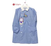 Grembiule bimbo a quadretti celeste per asilo scuola materna AMBROSINO SAVIM